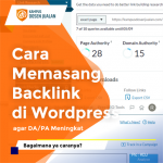 Cara Memasang Backlink di Wordpress