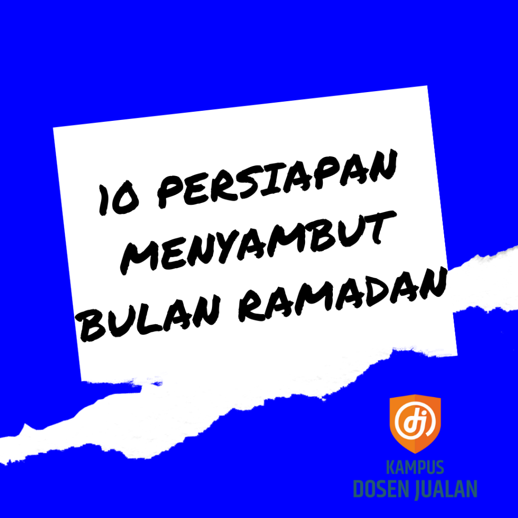 Persiapan menyambut bulan Ramadan